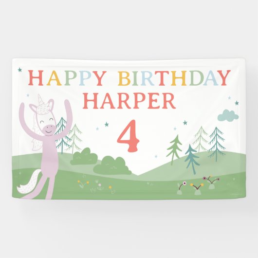Slumberkins Faultier-Geburtstags-Gartenschild Banner (Horizontal)