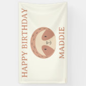 Slumberkins Faultier Geburtstagsgartenschild Banner (Vertikal)