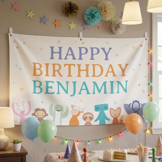 Slumberkins Geburtstag Banner