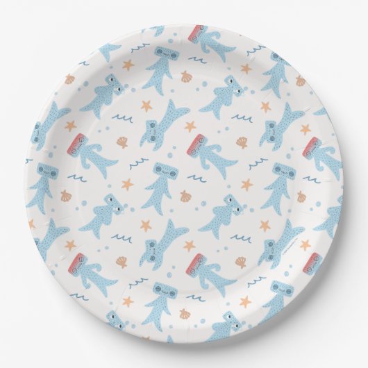Slumberkins Hammerhead Geburtstag Pappteller (Vorderseite)