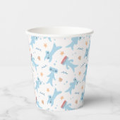 Slumberkins Hammerhead Pattern Birthday Pappbecher (Vorderseite)