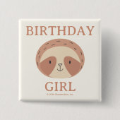 Slumberkins Sloth Birthday Boy Button (Vorderseite)