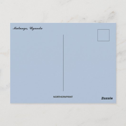 Slums in Mutungo Uganda Postkarte (Rückseite)