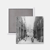 Slums London, 1899 Magnet (Vorderseite/Rückseite)