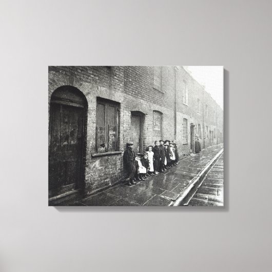 Slums, London, c.1900 Leinwanddruck (Vorderseite)