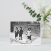 Slums London Postkarte (Stehend Vorderseite)