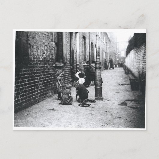Slums London Postkarte (Vorderseite)