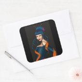 Slurp Quadratischer Aufkleber (Umschlag)