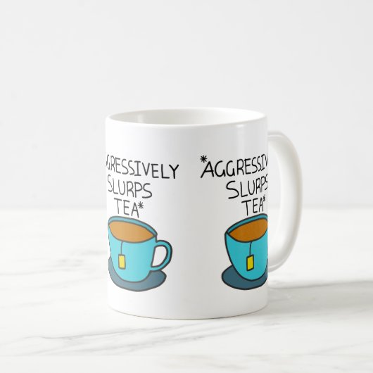 Slurps aggressiv Tee-Tasse Kaffeetasse (VorderseiteRechts)