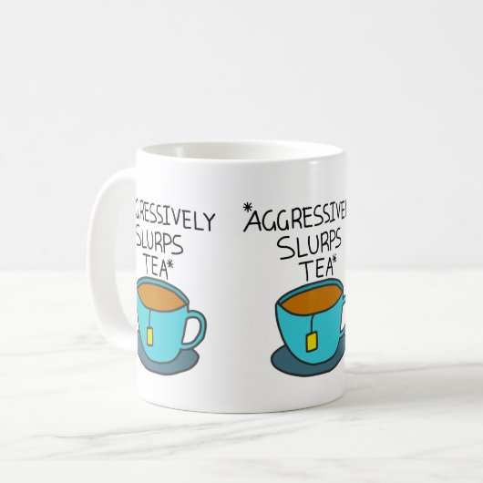 Slurps aggressiv Tee-Tasse Kaffeetasse (Vorderseite Links)