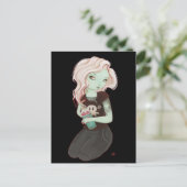 Slushieee - Zombie Goth Girl Postkarte (Stehend Vorderseite)