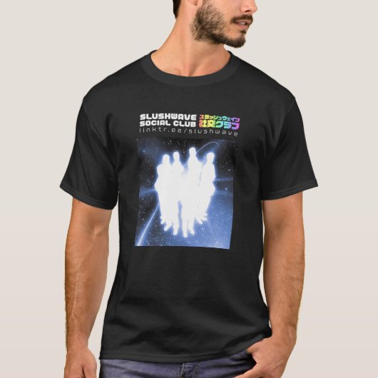 Slushwave Social Club People Logo und Text-T - Shi T-Shirt (Vorderseite)