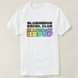 Slushwave Social Club Square on Light LogoJr T-Shirt