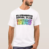 Slushwave Social Club Square on Light LogoJr T-Shirt (Vorderseite)