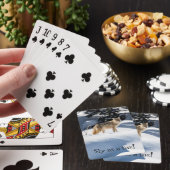 Sly as a Fox! Playing Cards with Animals Foxes Spielkarten (In Situ)