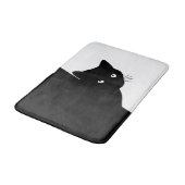 Sly Black Cat Badematte (Schrägansicht)