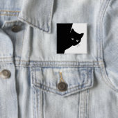 Sly Black Cat Button (Beispiel)