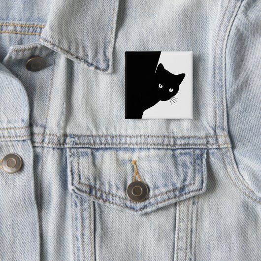 Sly Black Cat Button (Beispiel)