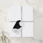 Sly Black Cat Ein Geschenk für dich Geschenkanhänger (Mit Garn)