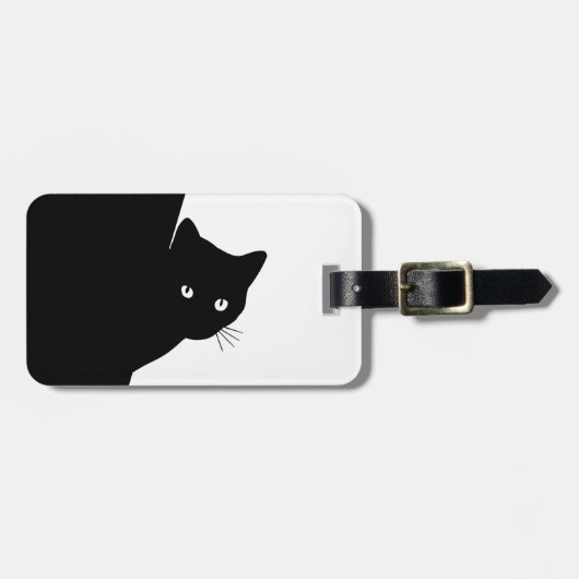Sly Black Cat Gepäckanhänger (Vorderseite horizontal)