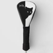 Sly Black Cat Initial Golf Headcover (Vorderseite)