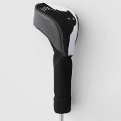 Sly Black Cat Initial Golf Headcover (angewinkelt)
