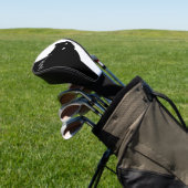 Sly Black Cat Initial Golf Headcover (In SItu)