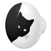 Sly Black Cat Keramikknauf (Rechts)