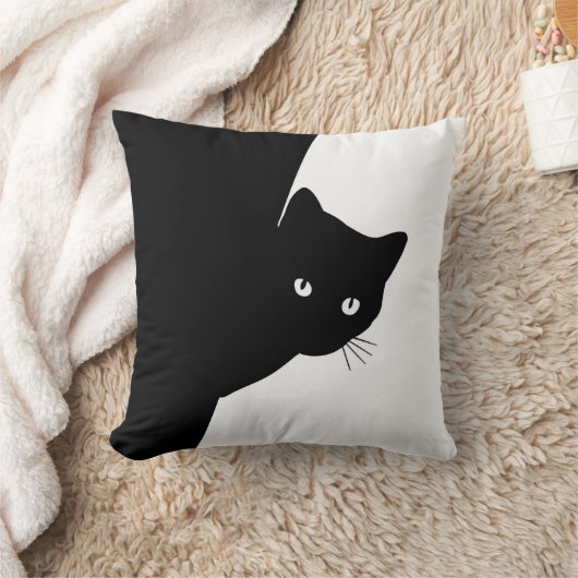 Sly Black Cat Kissen (Decke)