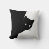 Sly Black Cat Kissen (Vorderseite)