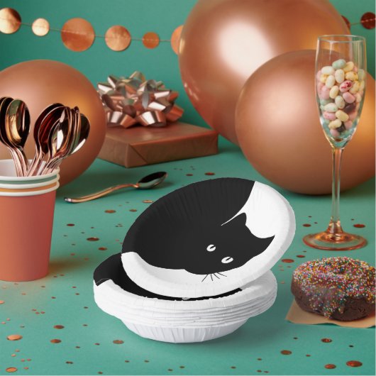 Sly Black Cat Pappteller (Multi)