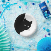 Sly Black Cat Pappteller (Party)