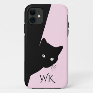 Sly Black Cat Pink Case-Mate iPhone Hülle