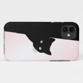 Sly Black Cat Pink Case-Mate iPhone Hülle (Rückseite (Horizontal))