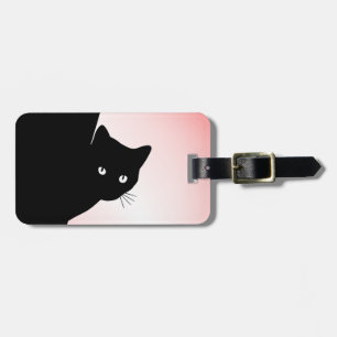 Sly Black Cat Pink Gepäckanhänger
