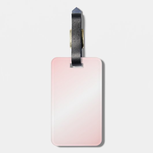 Sly Black Cat Pink Gepäckanhänger (Rückseite vertikal)