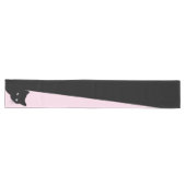 Sly Black Cat Pink Großer Tischläufer (Horizontal)