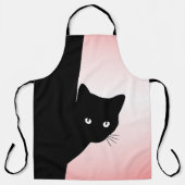 Sly Black Cat Pink Schürze (Vorderseite)