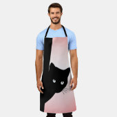 Sly Black Cat Pink Schürze (Getragen)