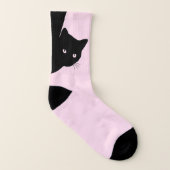Sly Black Cat Pink Socken (Rechts - Außen)