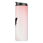 Sly Black Cat Pink Thermosbecher (Nach rechts gedreht)