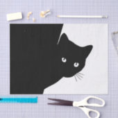 Sly Black Cat Seidenpapier (Handwerk)