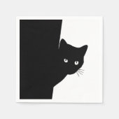 Sly Black Cat Serviette (Vorderseite)