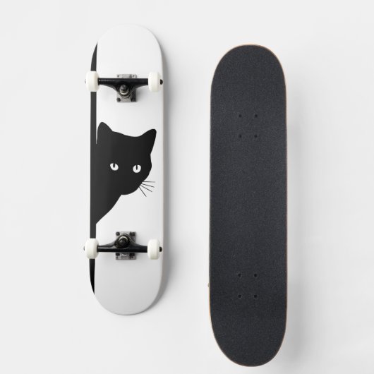 Sly Black Cat Skateboard (Vorderseite)