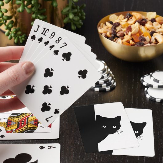 Sly Black Cat Spielkarten (In Situ)