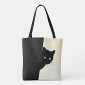 Sly Black Cat Yellow Tasche (Rückseite)