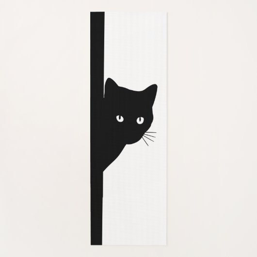 Sly Black Cat Yogamatte (Vorderseite)