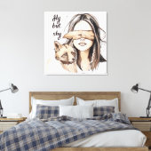 Sly but Shy Leinwanddruck (Insitu (Schlafzimmer))