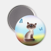 Sly Cat Magnet (Vorderseite/Rückseite)