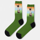 Sly Cat Socken (Linkes Detail)